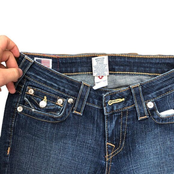 TRUE Religion Jeans Size 27 BILLY Blue - Picture 3 of 7